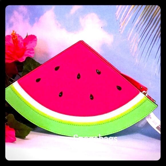 KATE SPADE WATERMELON CLUTCH PURSE - Picture 9 of 10